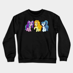 Dazzlings ponies Crewneck Sweatshirt